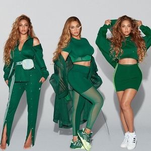 IVY PARK x Adidas Cutout Hooded Dress - Dark Green